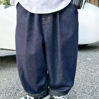 אופנתי חדש לילדים ללבוש תכליתי האדם הפשוט יבול המכנסיים באמצע המותן בסגנון יפני ג ' ינס Harajuku האביב והסתיו